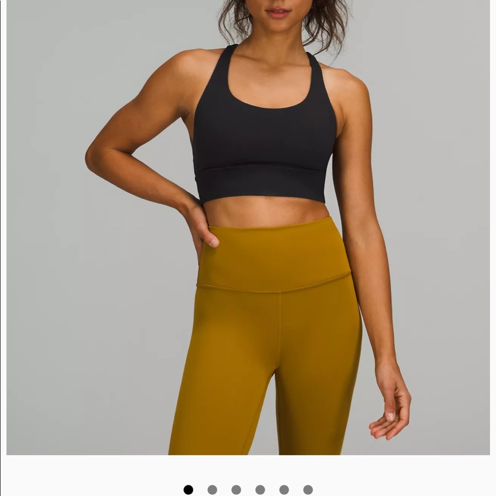 Lululemon energy bra long line black 8